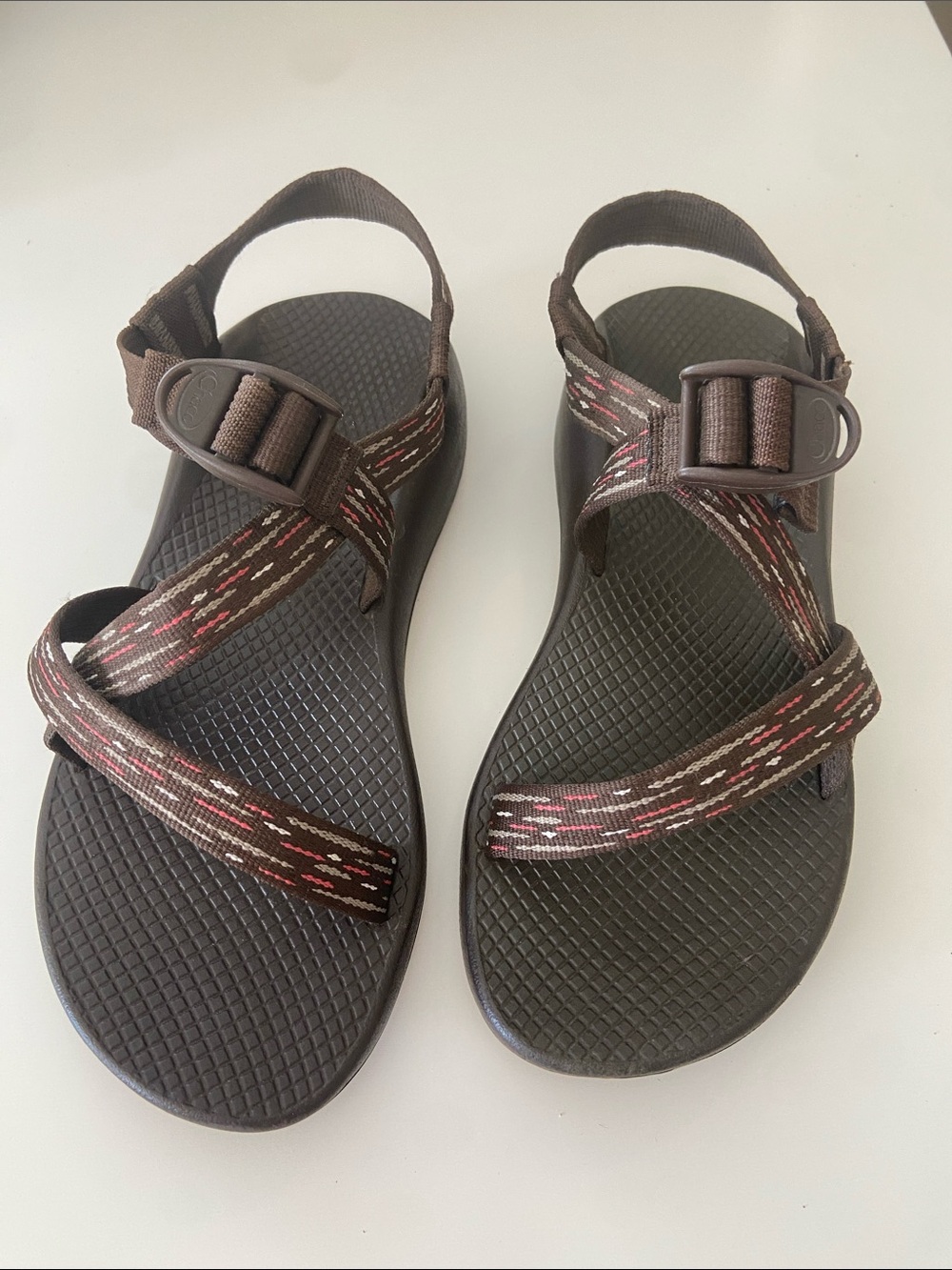 Chaco Z/1 Vibram Unaweep Sandals Women’s 8 Brown Pink Adjustable Straps
